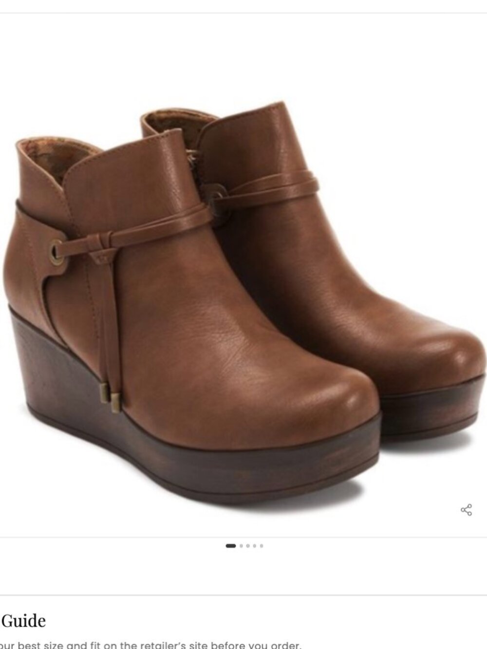BOC Leonna Bootie Brown NWT
